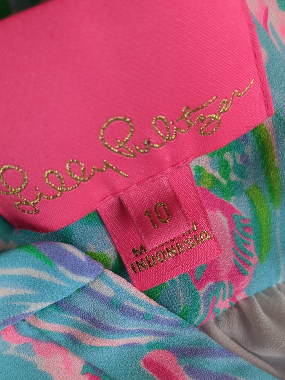 Lily Pulitzer Gabriel Dress Sz 10 - Picture 5 of 12